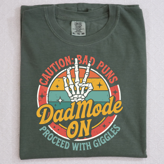 Dad Mode On DTF Transfer Design