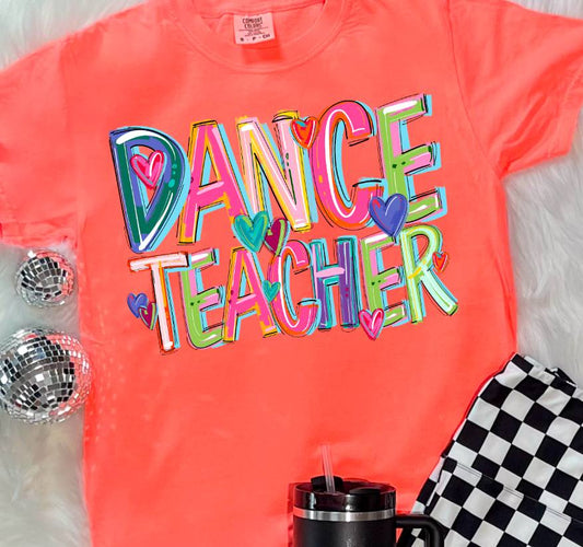 Dance Teacher Cheery DTF Transfer Design