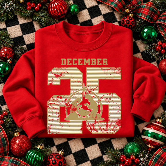 December 25 manger DTF Transfer Design