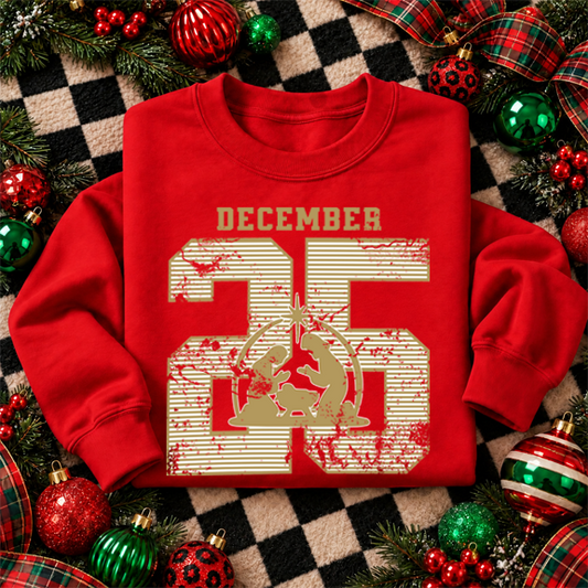 December 25 manger DTF Transfer Design