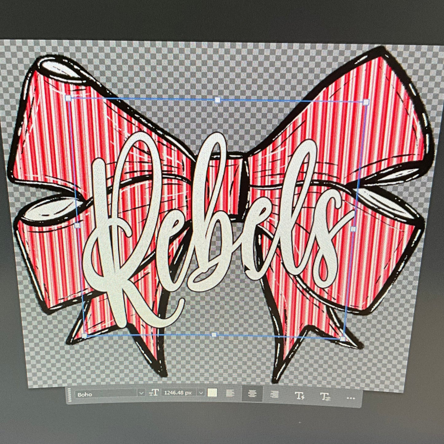 Prepster Bow School Mascot DTF Transfer Design