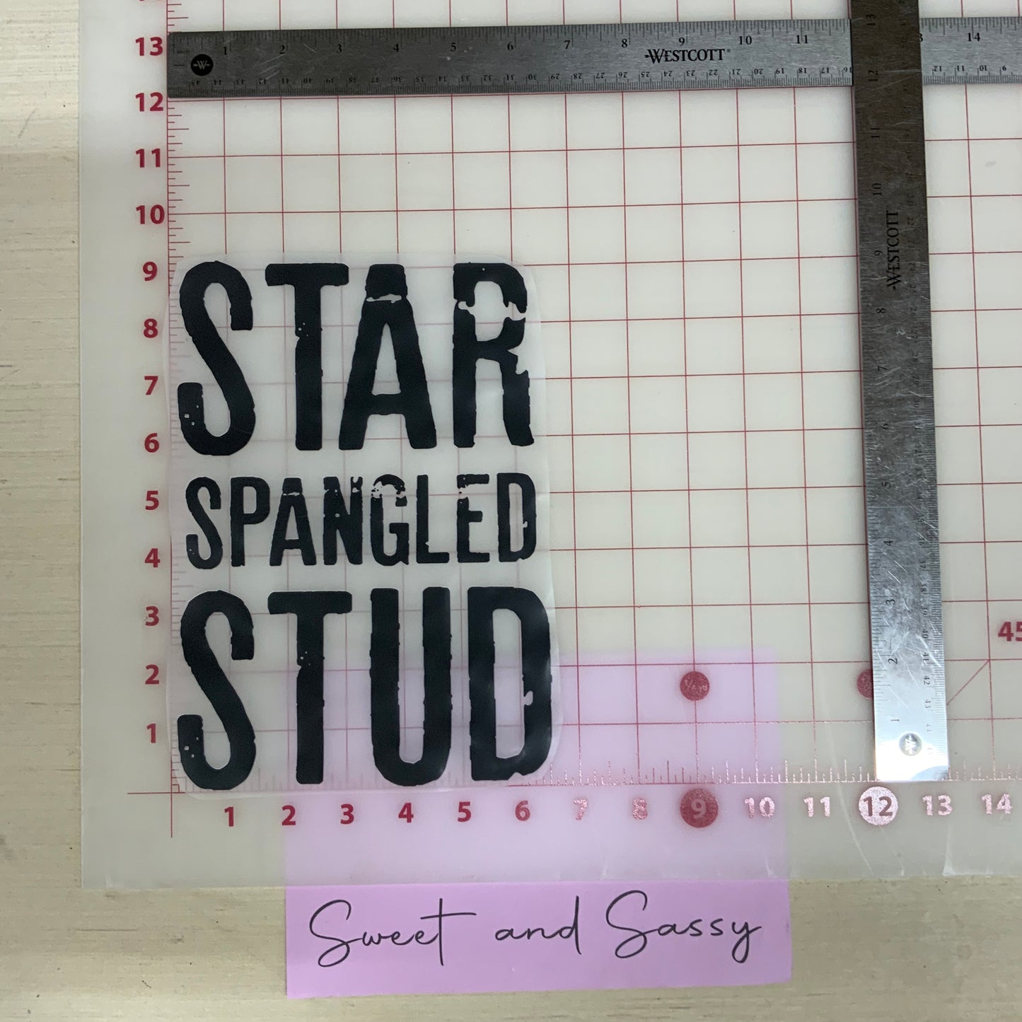 Star spangled stud DTF Transfer Design