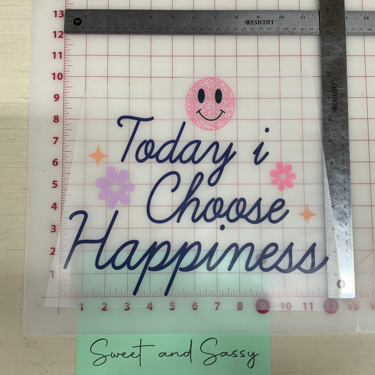 Today I choose Happiness DTF Transfer Design