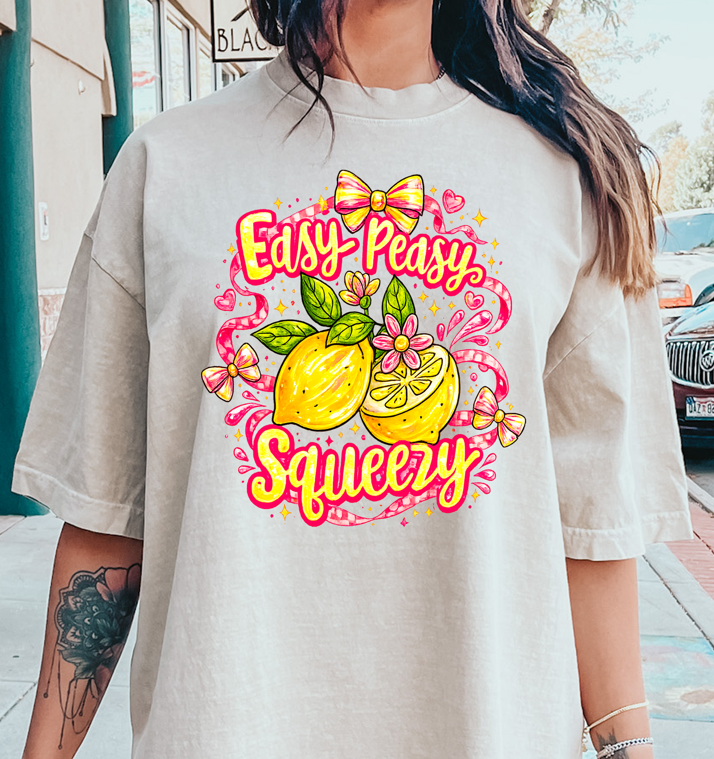 EASY PEASY SQUEEZY LEMON DTF Transfer Design