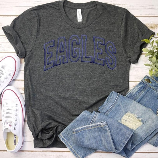 Eagles Faux Embroidery DTF Transfer Design Bev