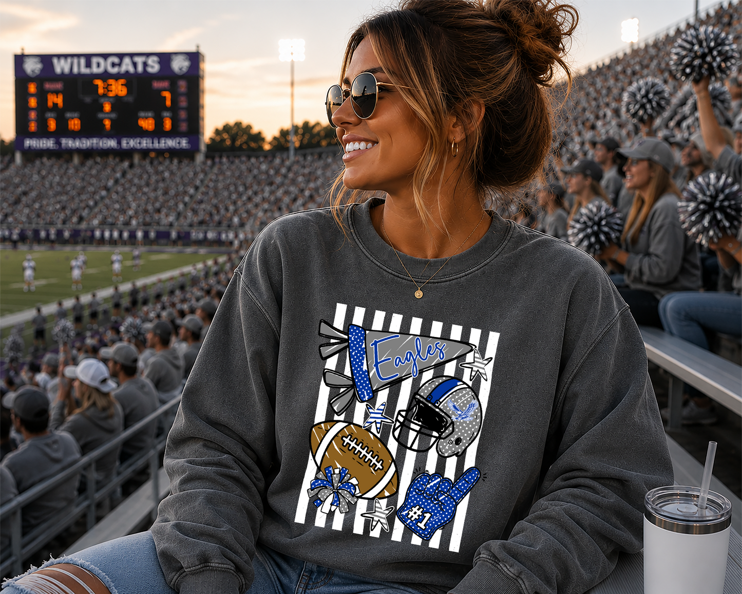 Mascot Friday Night Favorites football DTF Transfer