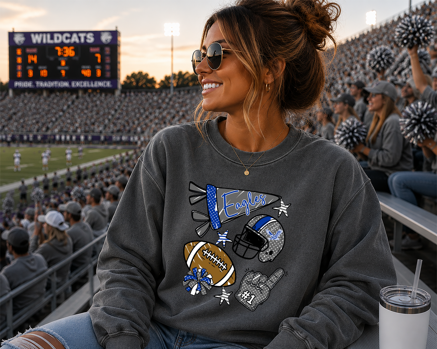 Mascot Friday Night Favorites football DTF Transfer