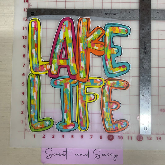 Lake life DTF Transfer Design