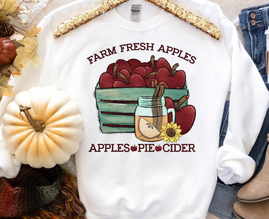 Farm Fresh Apples DTF Transfer Design