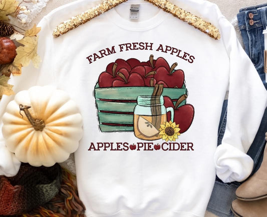 "Farm Fresh Apples" DTF Transfer Design