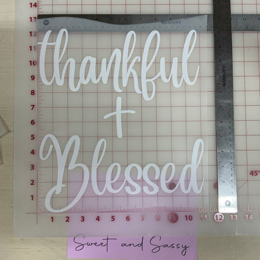 Thankful & Blessed DTF Transfer Design