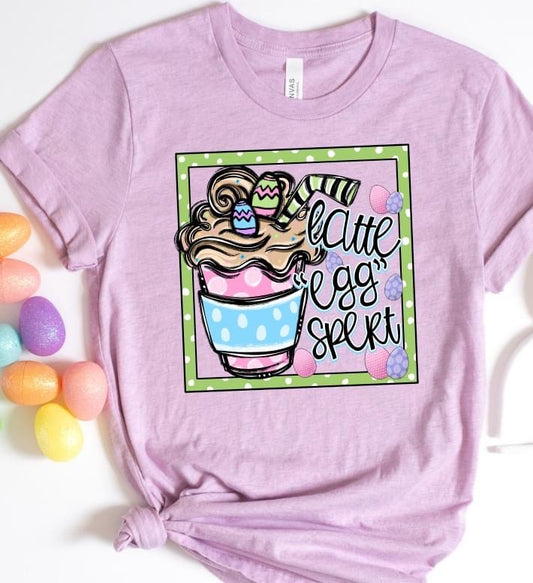 Latte Egg-spert DTF Transfer Design