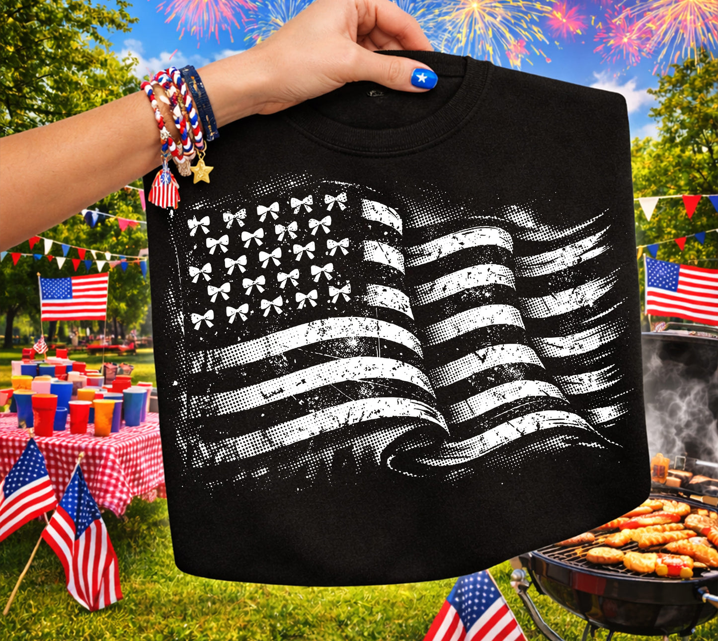 FLAG COQUETTE DTF Transfer design