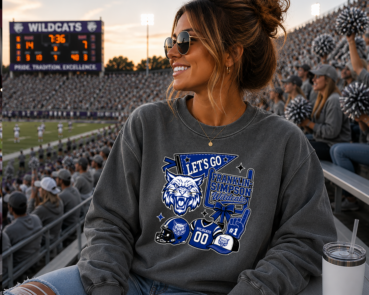 Mascot sideline spirits DTF Transfer