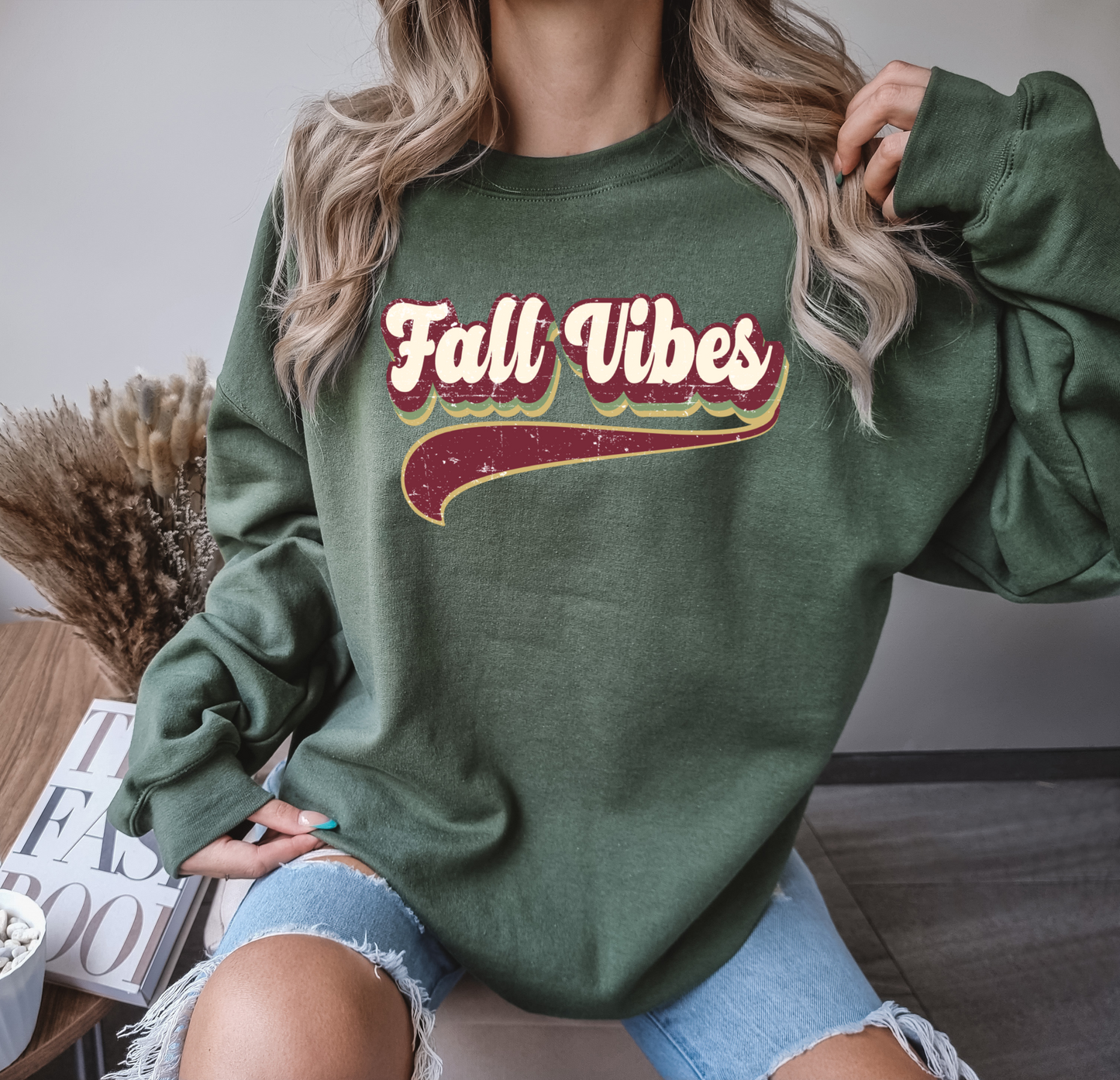 Fall Vibes Underlined DTF Transfer Design