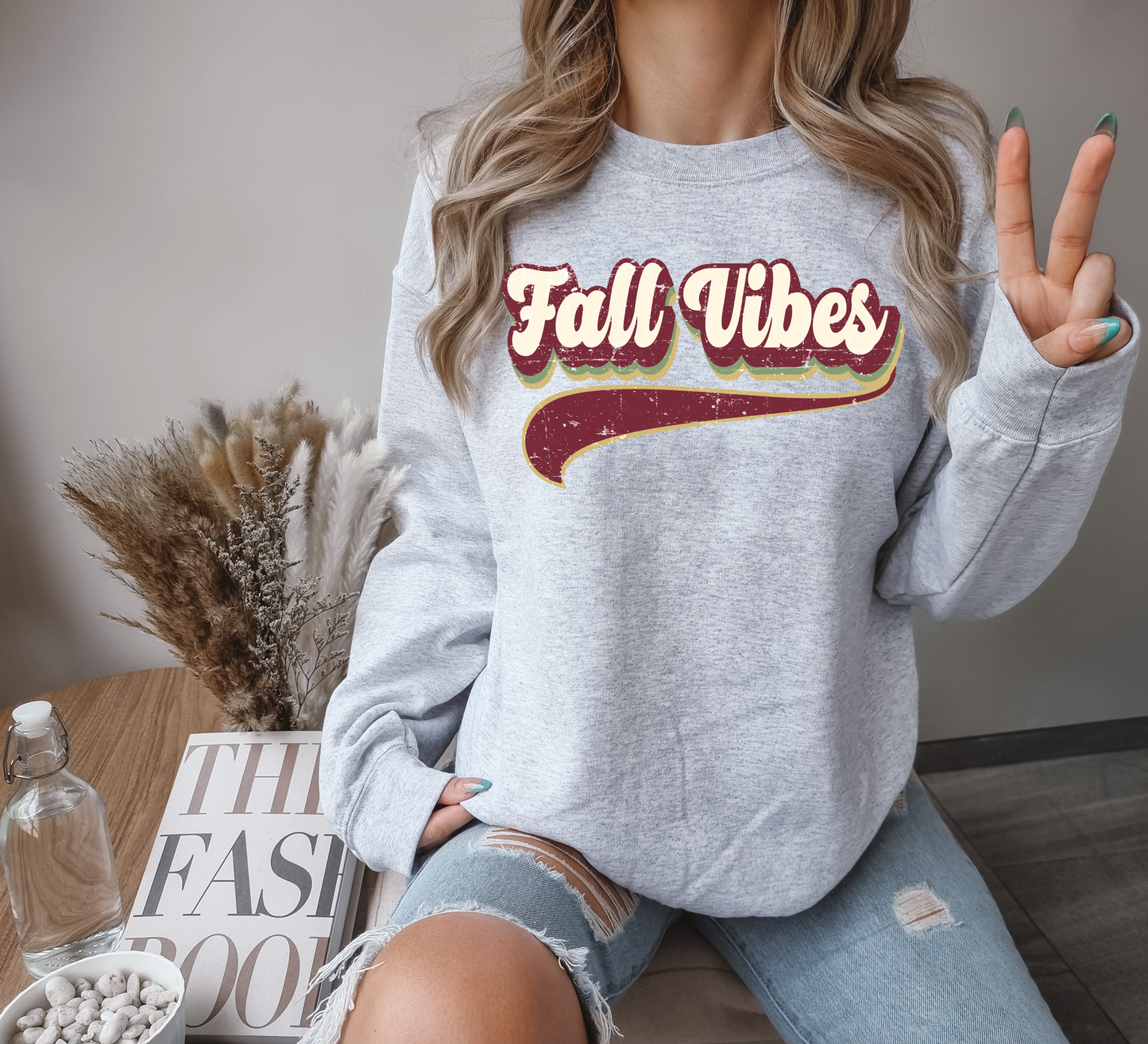 Fall Vibes Underlined DTF Transfer Design