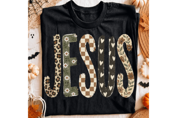 Fall jesus Christian DTF Transfer Design