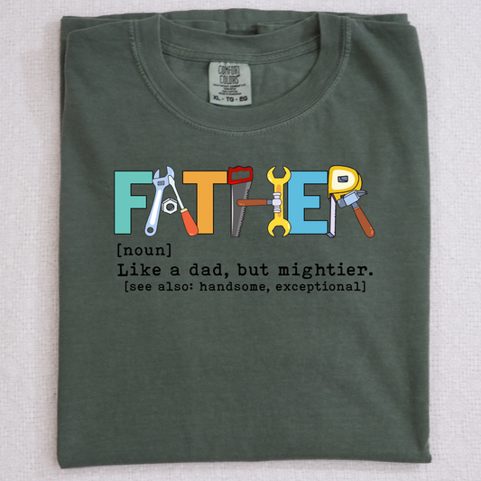 Father Noun DTF Transfer Design