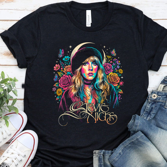 Fauvism Stevie Nicks Halftone DTF Transfer Design