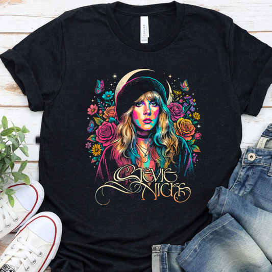 Fauvism Stevie Nicks Halftone DTF Transfer Design