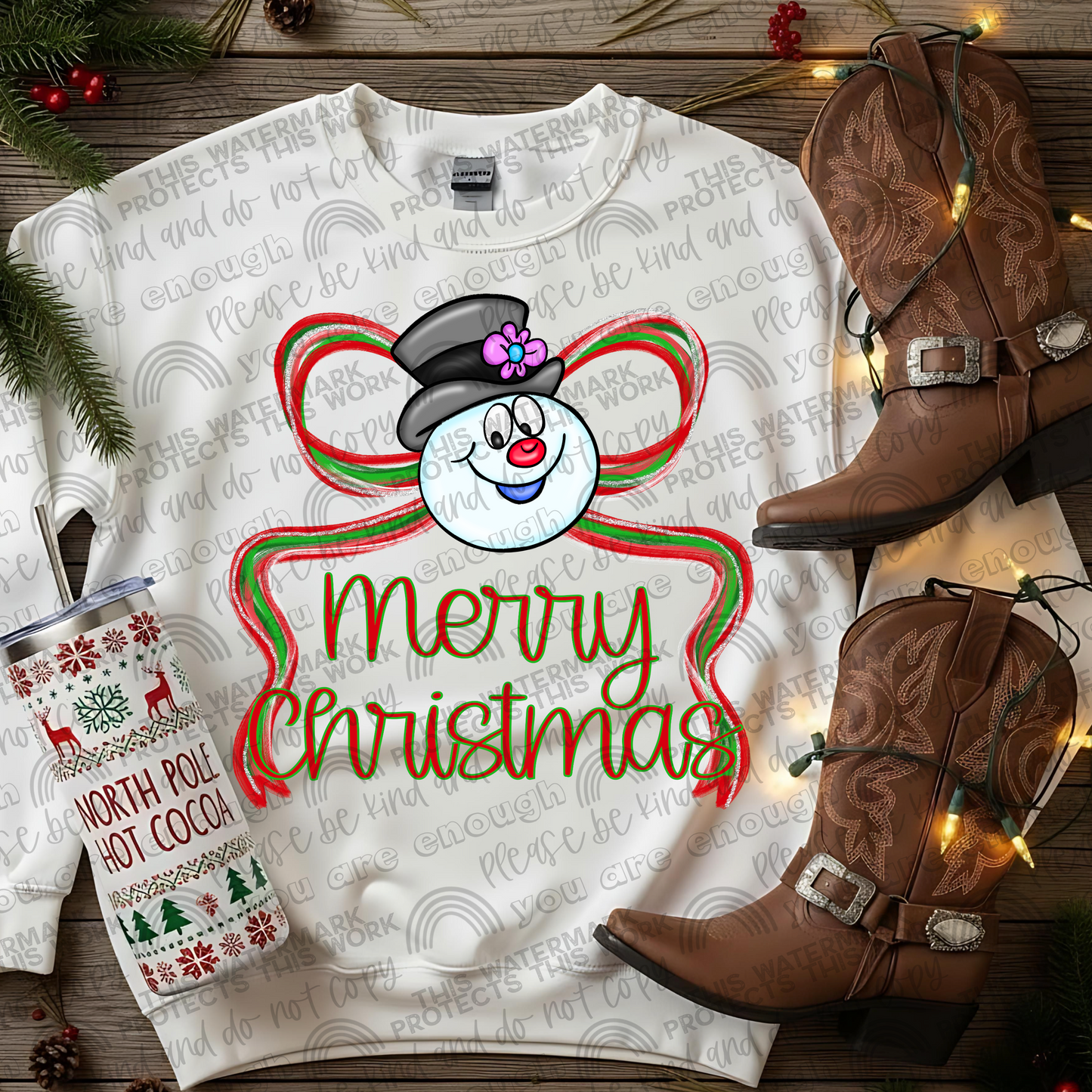 Roblox (multiple characters in listing) Merry Christmas DTF Transfer Design SMB