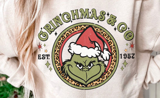 Grinchmas & Co DTF Transfer Design