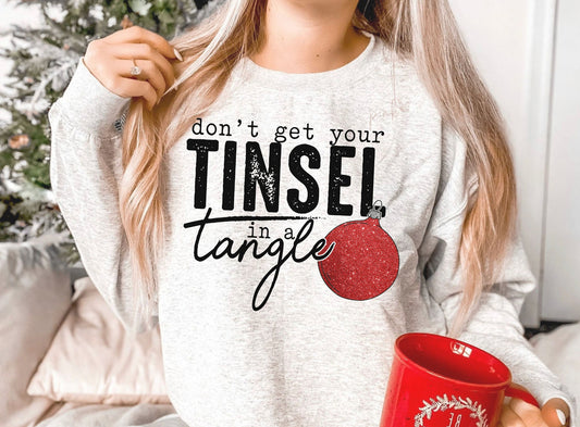 Don’t get your Tinsel in a Tangle DTF Transfer Design