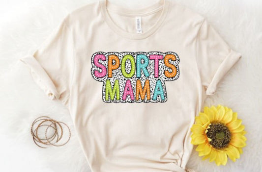 Sports Mama Dalmatian DTF Transfer Design