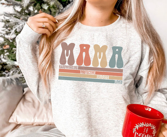 MAMA stripes DTF Transfer Design