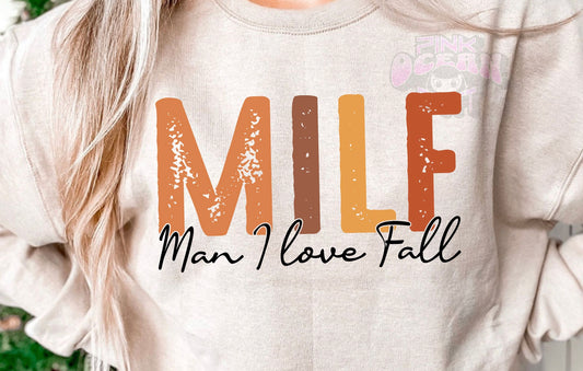 Man I Love Fall DTF Transfer Design