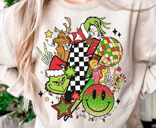 Grinch and Friends LB DTF Transfer Design ozan