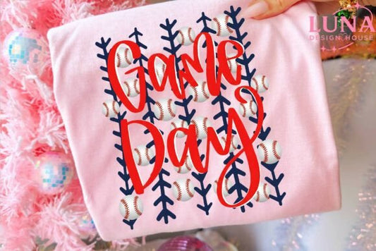 Game Day Balls and stitches  DTF Transfer Design