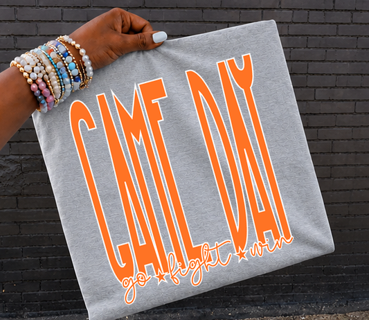 Game Day Go Fight Win choose your color DTF Transfer Design