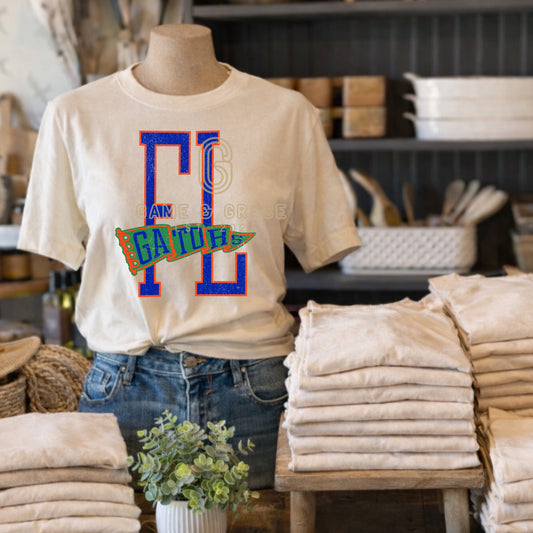Gators Florida Pennant DTF Transfer Design