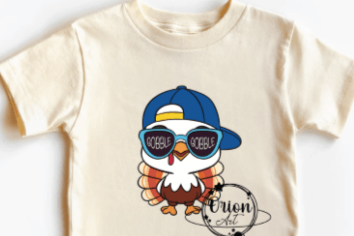 Boy turkey with hat DTF Transfer Design