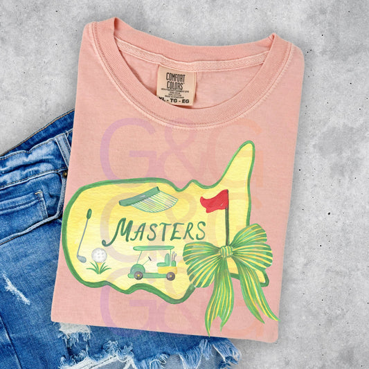 Golf Masters USA DTF Transfer Design