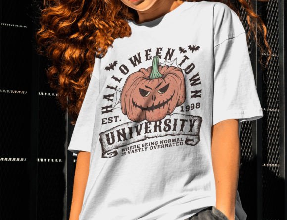 Halloween Town University Normal is overrated  DTF Transfer Design