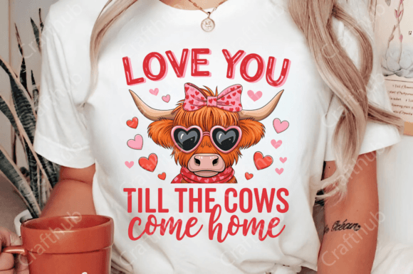 Love you till the cows come home DTF Transfer Design CF