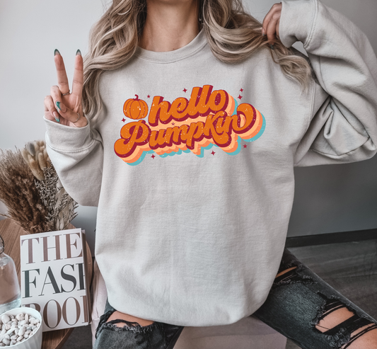 Hello Pumpkin DTF Transfer Design