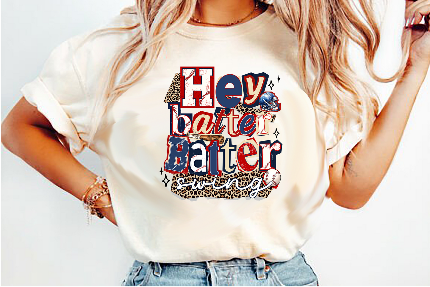 Hey batter batter Swing DTF Transfer Design
