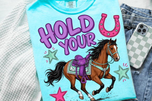 Hold Your Horses DTF Transfer Design