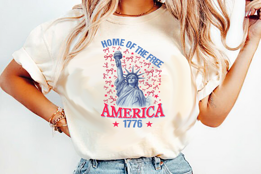 Home of the free America  DTF Transfer design