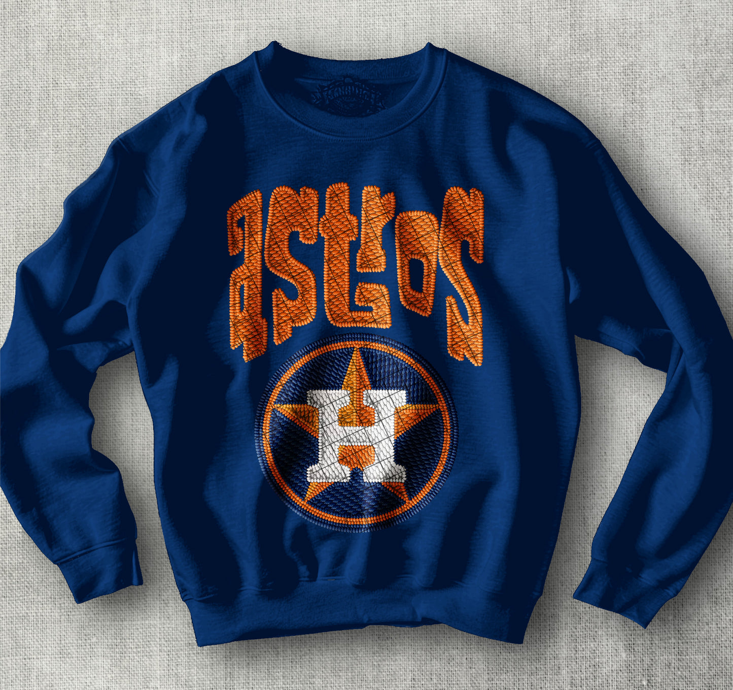 Houston Astros Embroidery  DTF Transfer Design