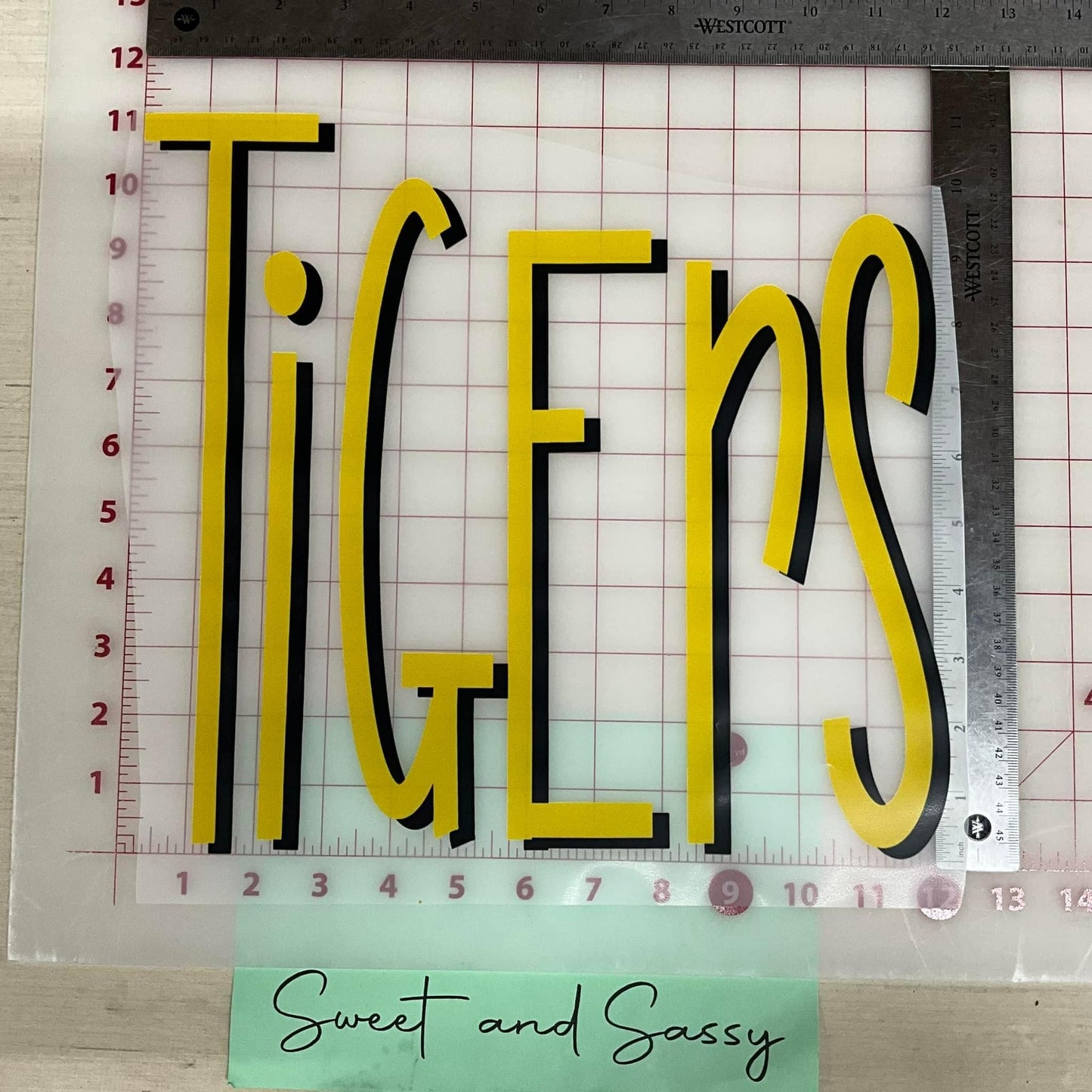 Tigers Skinny Font DTF Transfer Design