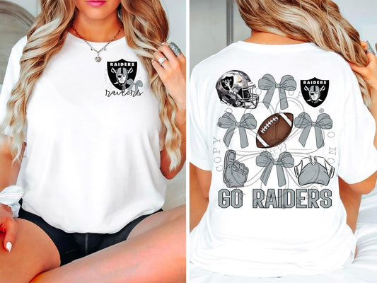 Raiders DTF Transfer Design Oversized With Pocket