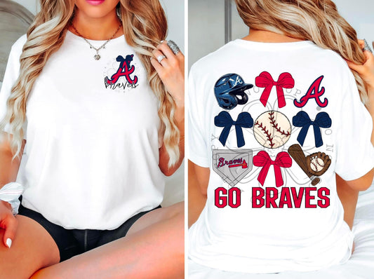 Braves DTF Transfer Design Oversized With Pocket