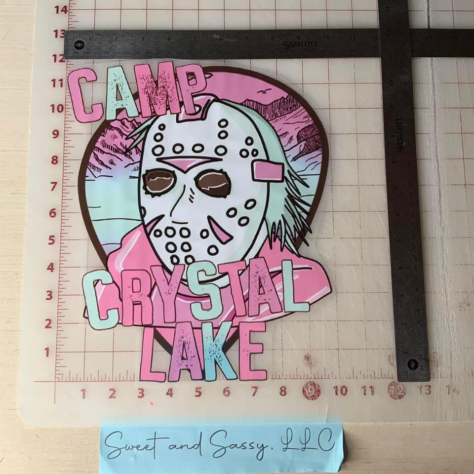 "Camp Crystal Lake" DTF Transfer Design