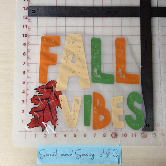 "Fall Vibes" DTF Transfer Design