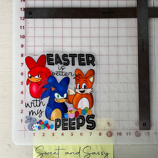 Easter is better with my peeps DTF Transfer Design