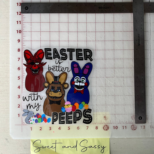 Easter is better with my peeps DTF Transfer Design